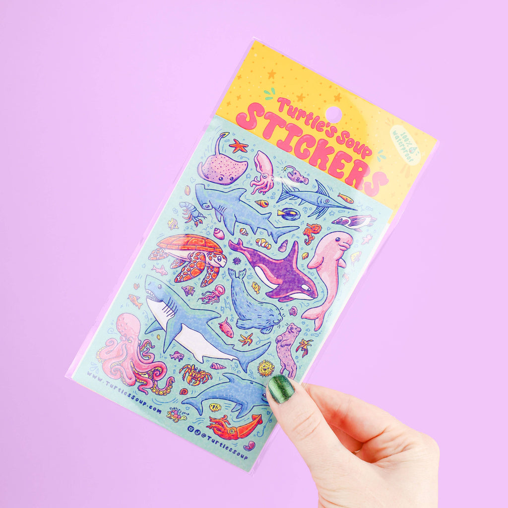 Aquarium Vinyl Sticker Sheet