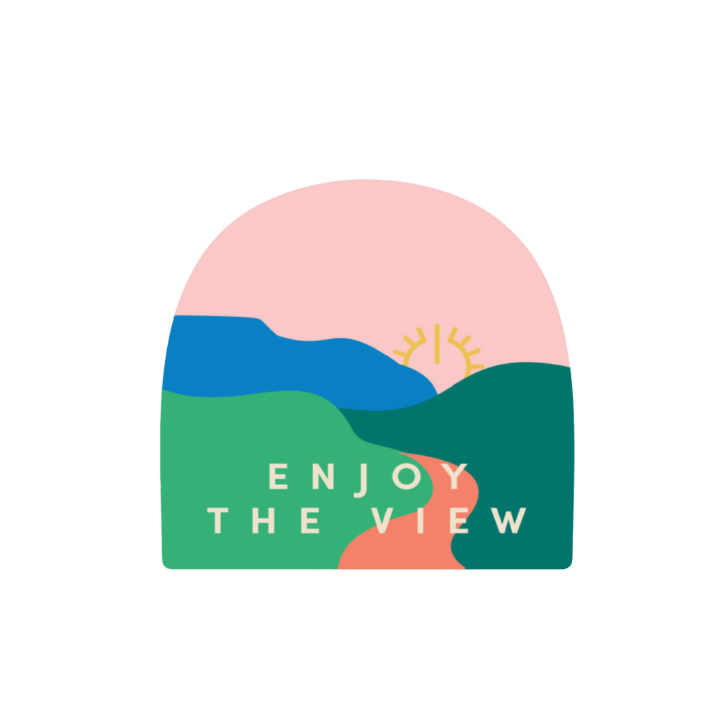 Enjoy the View Self-Care Sticker