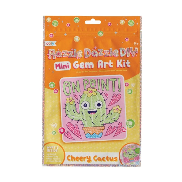 Razzle Dazzle D.I.Y. | Mini Gem Art Kit: Cheery Cactus