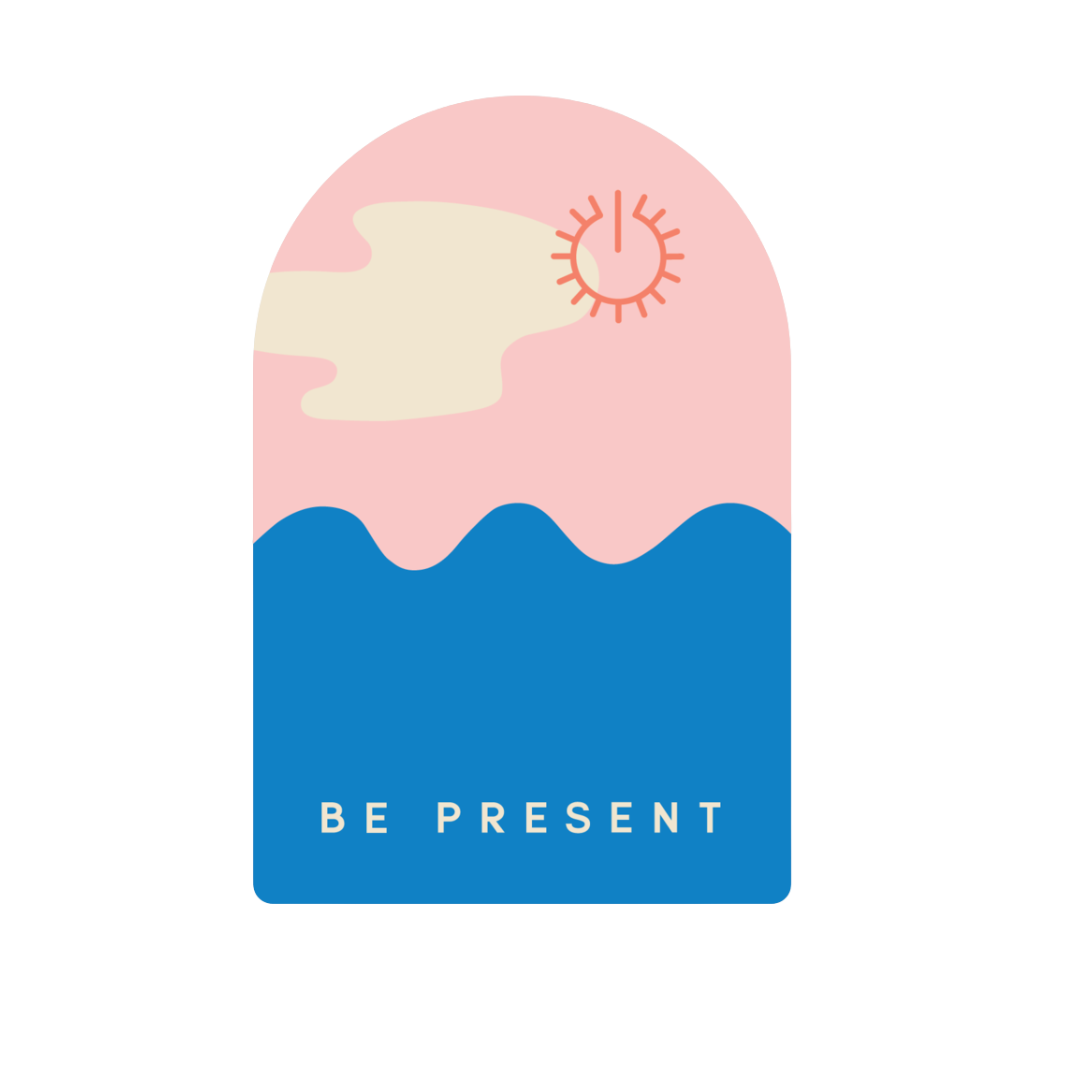 Be Present Inspirational Sticker