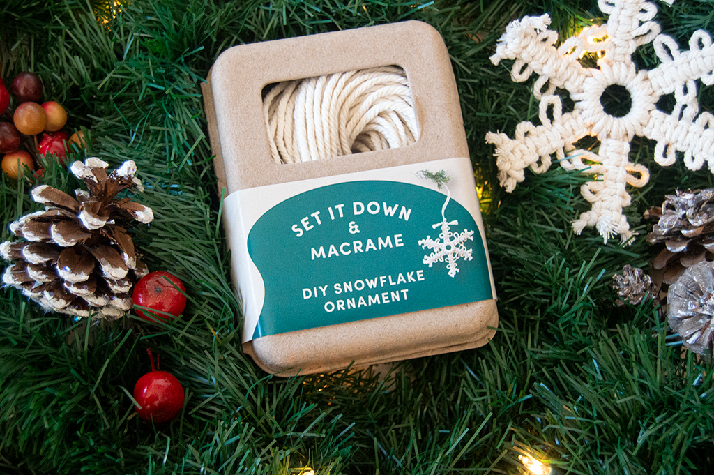 DIY Snowflake Ornament Macrame Kit