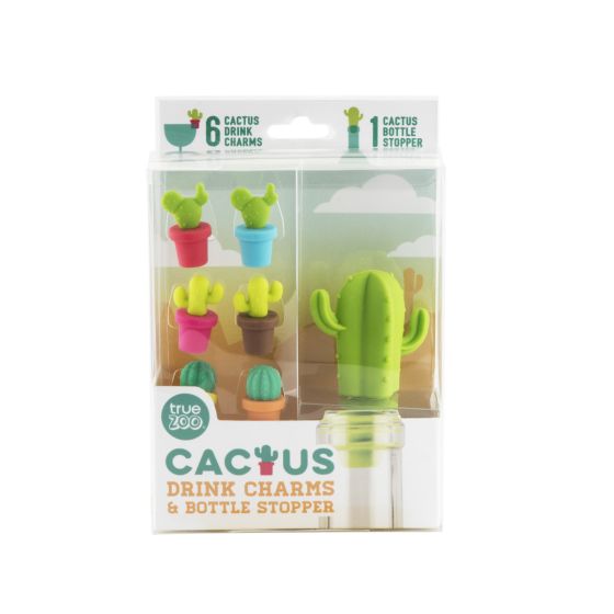 Cactus Stopper and Charm Set